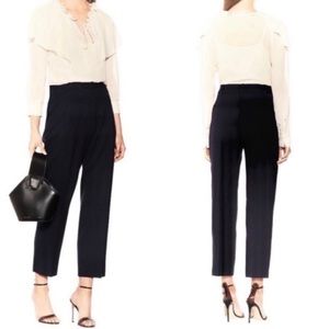 Chloe Wool Black Carrot Trouser